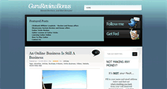 Desktop Screenshot of gurureviewbonus.com